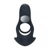 Triple Motor Vibrating Silicone Cockring - Black